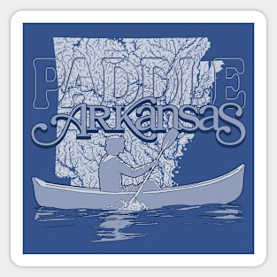 Paddle Arkansas Sticker